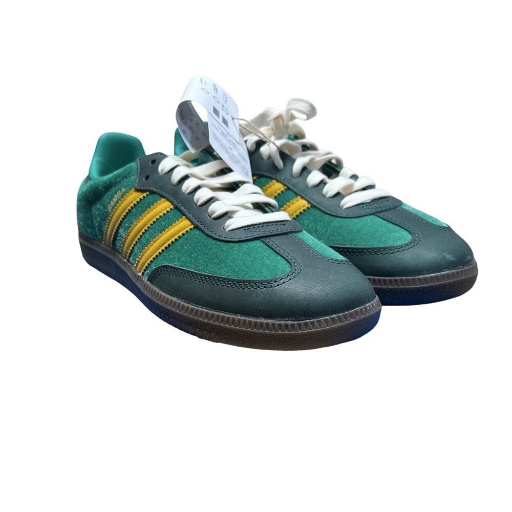 Adidas Samba OG Women's Size 7 Athletic Shoes Green Casual Footwear Sneakers